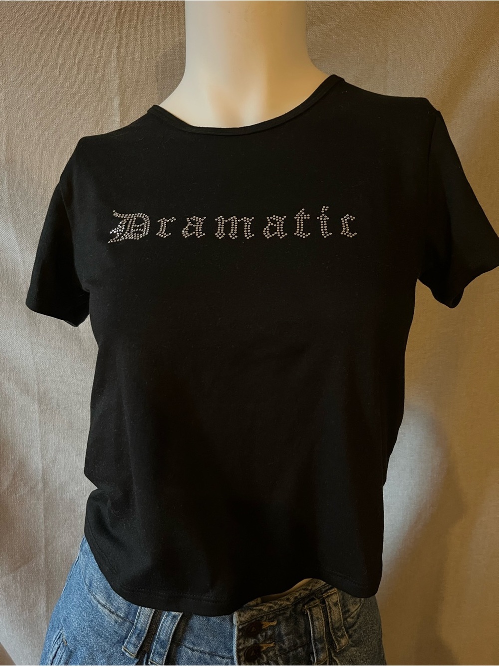 Bluenotes Rhinestone 'Dramatic' Tee Small